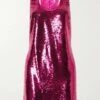 Brand new 🤩 TOM FORD Silk-trimmed Sequined Stretch-jersey Mini 👗 Dress In Pink 💯