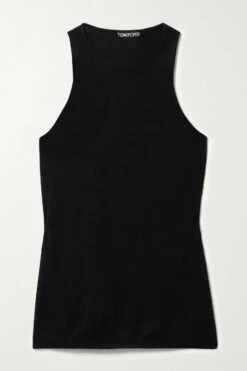 Brand new 🔥 TOM FORD Cashmere And Silk-blend Tank In Black 🎁