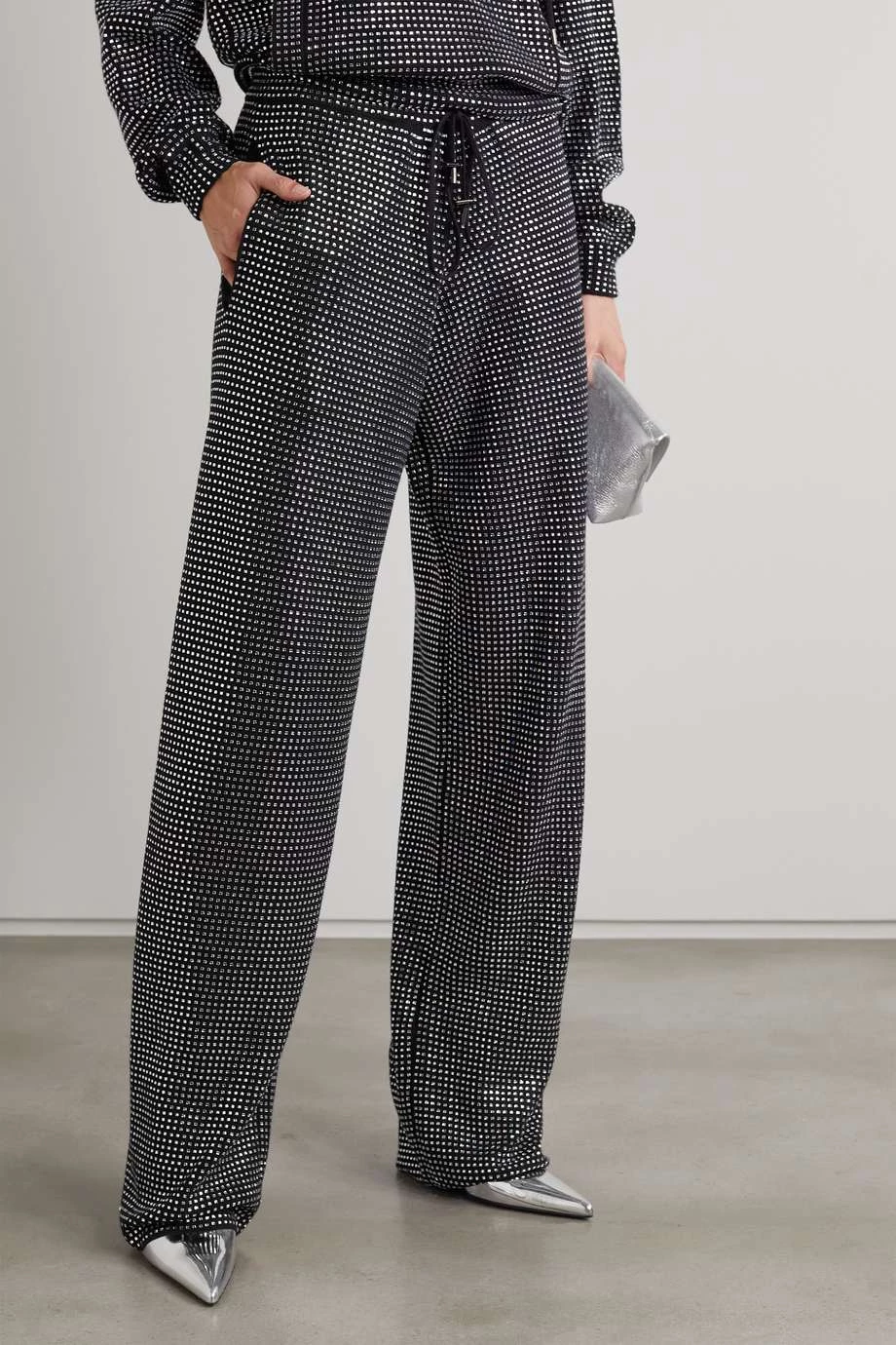 Best reviews of 🎉 TOM FORD Crystal-embellished Cashmere Wide-leg Pants In Black ✨ – Image 3