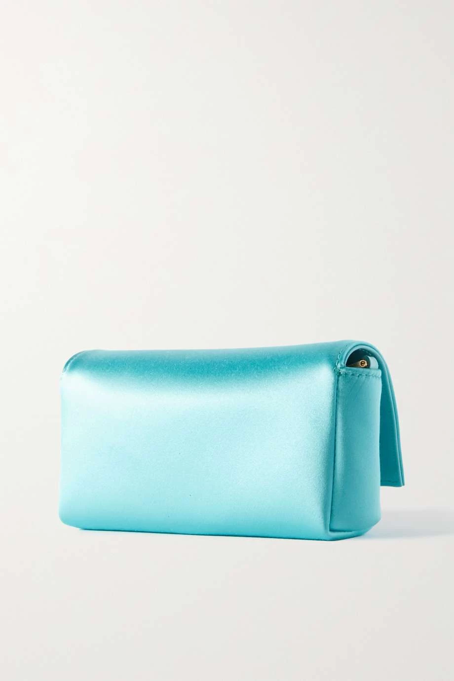 Cheapest ⌛ TOM FORD Mini Embellished Satin Shoulder Bag In Blue ✔️ – Image 3