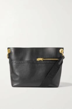 Promo 🤩 TOM FORD Medium Debossed Leather Shoulder Bag In Black 🧨