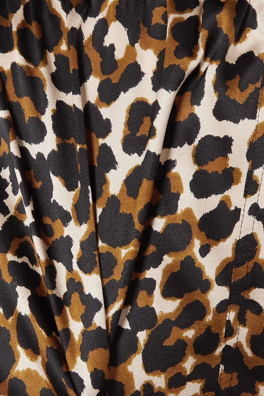 New 😉 TOM FORD Velvet-trimmed Leopard-print Silk-blend Satin Shorts In Leopard Print 🛒 – Image 4