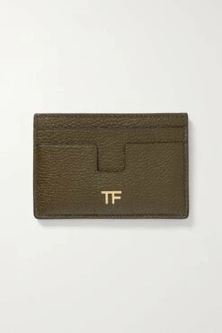 Best deal 🤩 TOM FORD Textured-leather Cardholder In Green 👍