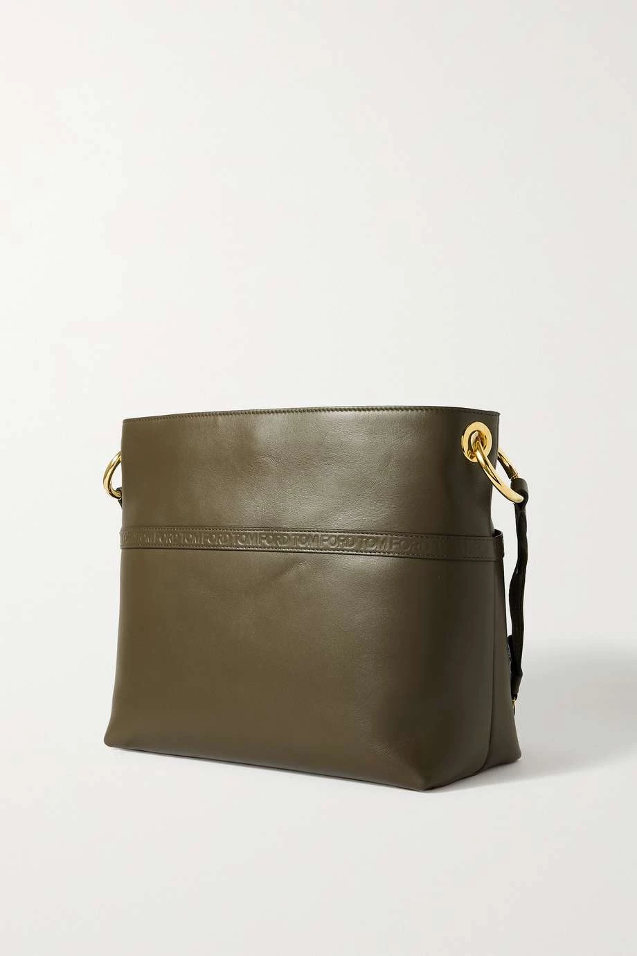 Best Sale 😍 TOM FORD Medium Debossed Leather Shoulder Bag In Green 😍 – Image 3