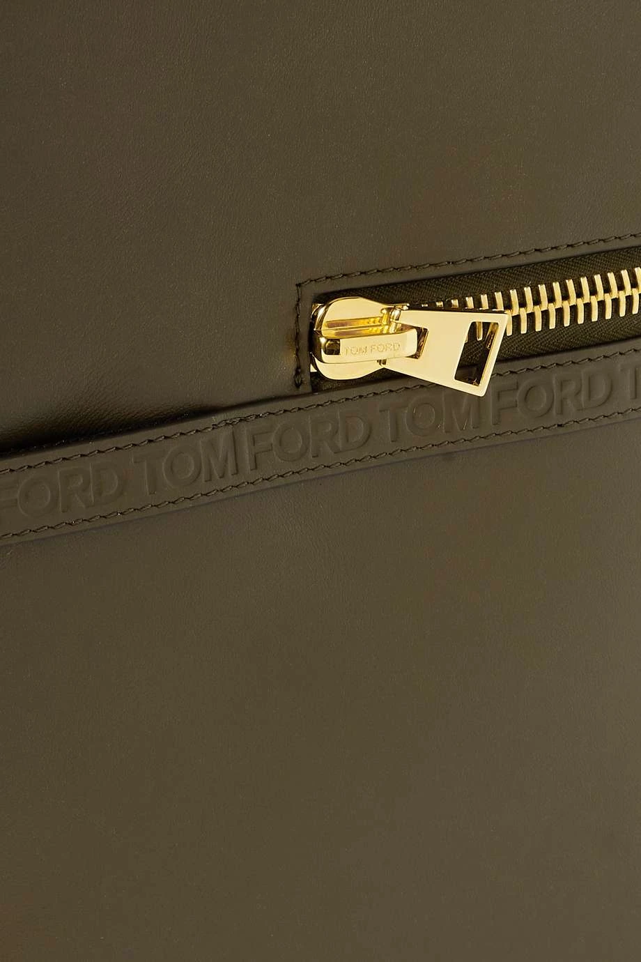 Best Sale 😍 TOM FORD Medium Debossed Leather Shoulder Bag In Green 😍 – Image 4