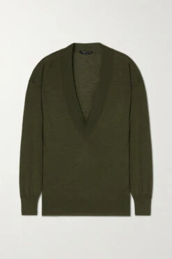 Best Sale 🧨 TOM FORD Cashmere And Silk-blend Sweater In Army Green 🥰