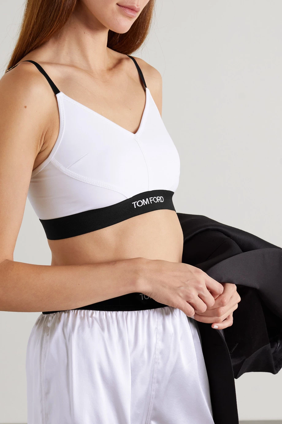 Coupon ✨ TOM FORD Stretch-modal Jersey Bralette In White 🌟 – Image 2
