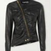 Promo 🤩 TOM FORD Ruched Leather Jacket In Black 🎉