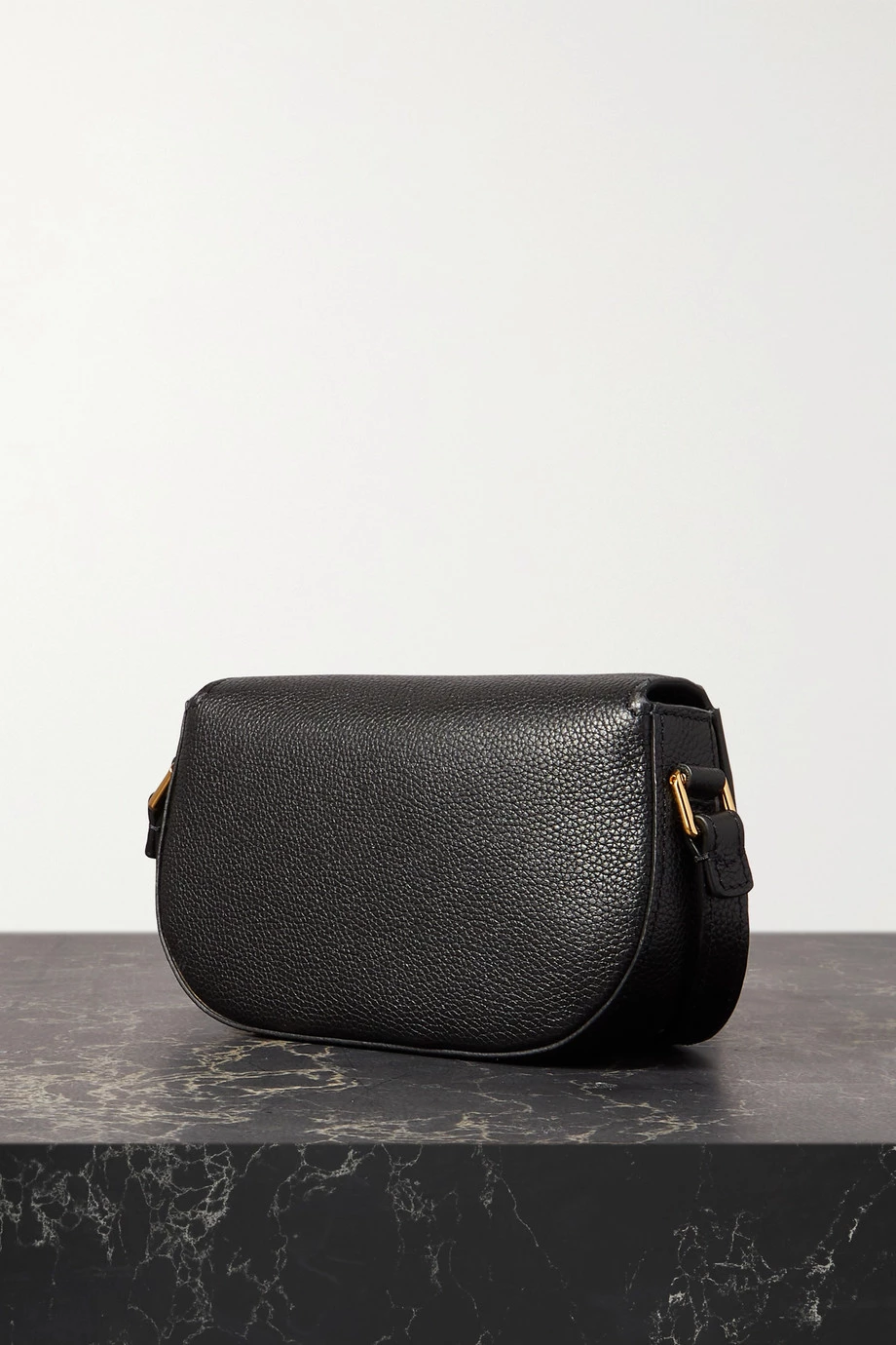 New 💯 TOM FORD Padlock Mini Textured-leather Shoulder Bag In Black 🎉 – Image 3