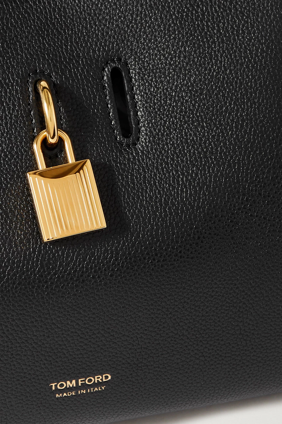 Cheap 🧨 TOM FORD Padlock Small Textured-leather Shoulder Bag In Black 😍 – Image 4