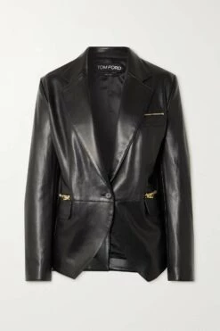 Deals ❤️ TOM FORD Plonge Leather Blazer In Black 🔔
