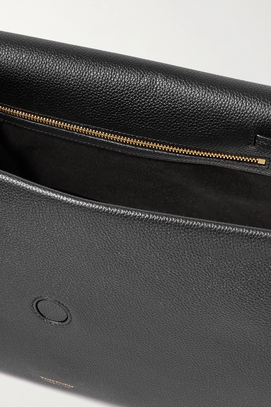 Deals 🤩 TOM FORD Padlock Medium Textured-leather Shoulder Bag In Black 😉 – Image 5