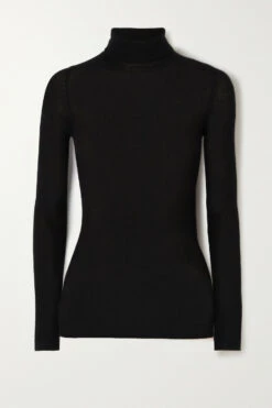 Coupon 🎉 TOM FORD Ribbed Cashmere And Silk-blend Turtleneck Top In Black 🥰
