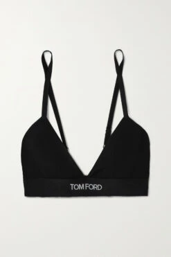 Cheapest 🧨 TOM FORD Stretch-modal Jersey Soft-cup Triangle Bra In Black 🎉