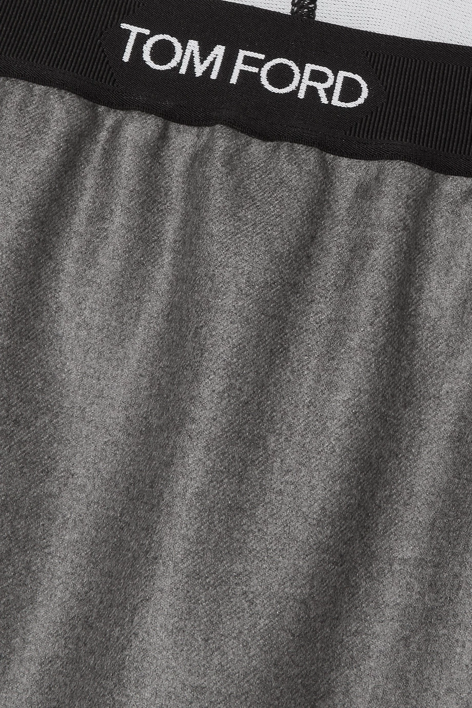 Outlet ✨ TOM FORD Cashmere-twill Mini 👗 Skirt In Gray ⭐ – Image 4