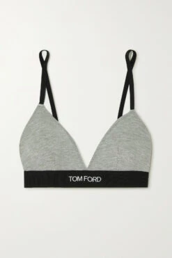 Flash Sale 🎁 TOM FORD Stretch-modal Jersey Soft-cup Triangle Bra In Gray 🧨
