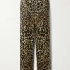 Coupon 💯 TOM FORD Velvet-trimmed Leopard-print Stretch-silk Satin Pants In Leopard Print ❤️