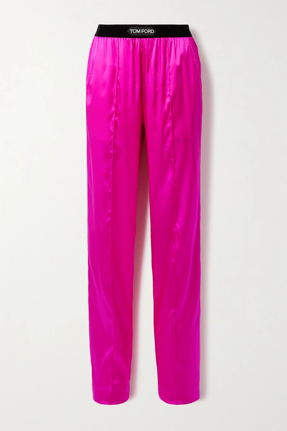 Brand new 👏 TOM FORD Velvet-trimmed Stretch-silk Satin Pants In Pink 😀