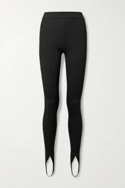 Cheapest 👍 TOM FORD Ribbed Cashmere-blend Stirrup Leggings In Black 🎁