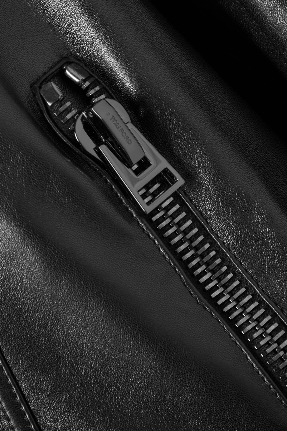 Budget 🥰 TOM FORD Leather Biker Jacket In Black 🥰 – Image 5