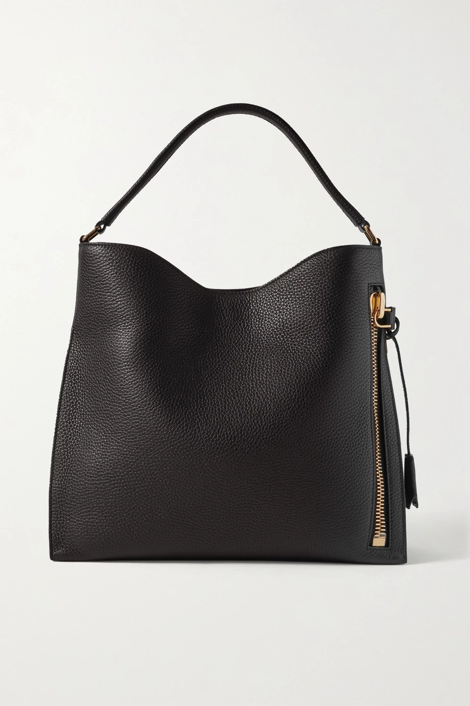 Outlet 🥰 TOM FORD Alix Textured-leather Shoulder Bag In Black 🎁