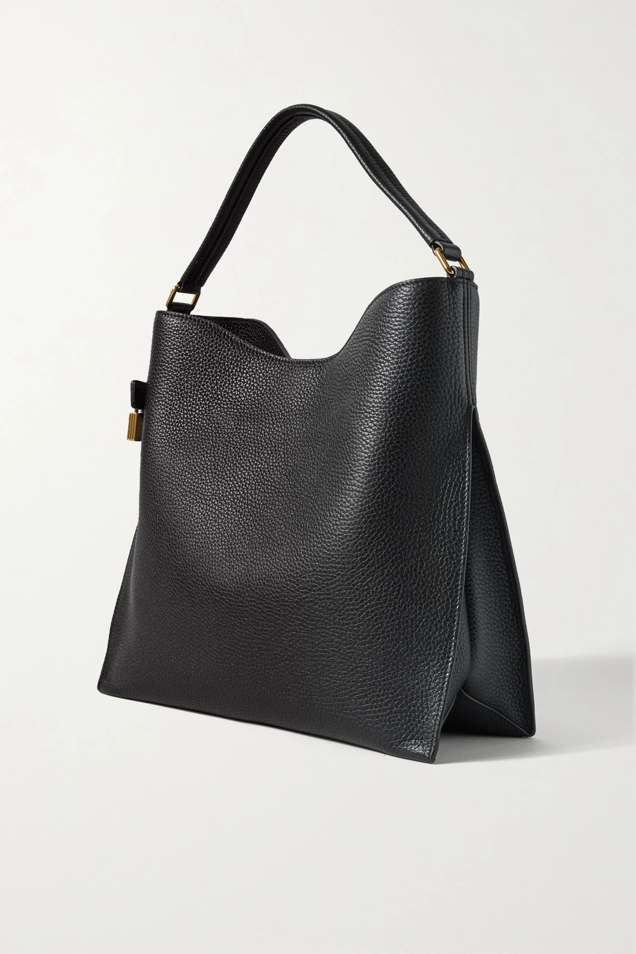 Outlet 🥰 TOM FORD Alix Textured-leather Shoulder Bag In Black 🎁 – Image 3